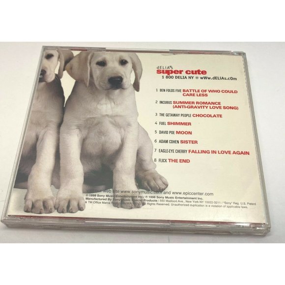 Delia's Super Cute CD Volume 3 Sampler Ben Folds Five Incubus Fuel Flick - Picture 2 of 6